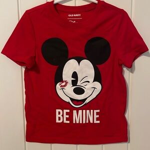 Old Navy, Mickey Mouse be mine kiss T-shirt